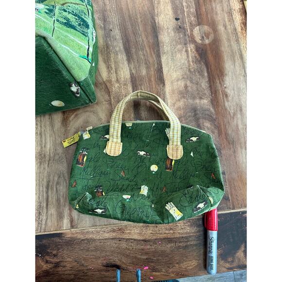 Anne Ormsby Sun Sand Golf Holiday Canvas Swimming Beach Tote Bag - Picture 10 of 14